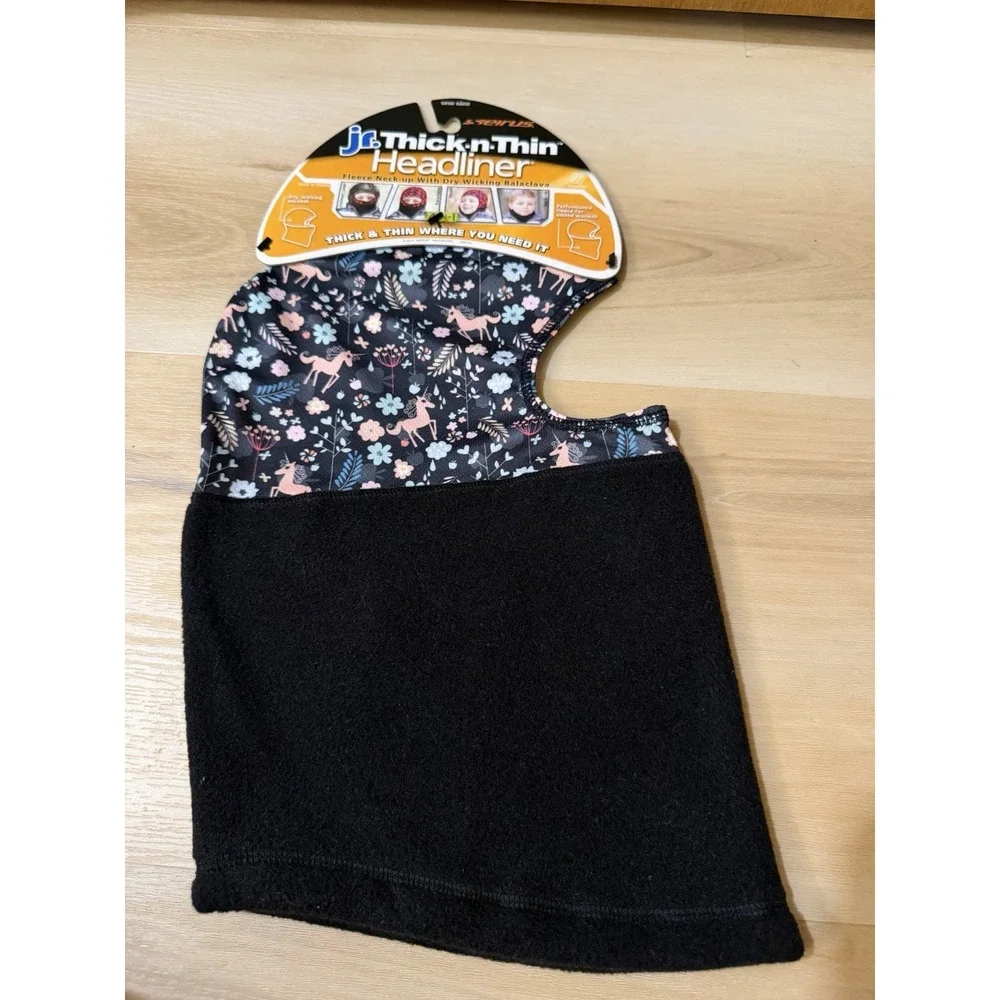 Seirus Youth Headliner Fleece Unisex JR Thick n Thin Black Size One Unicorn
